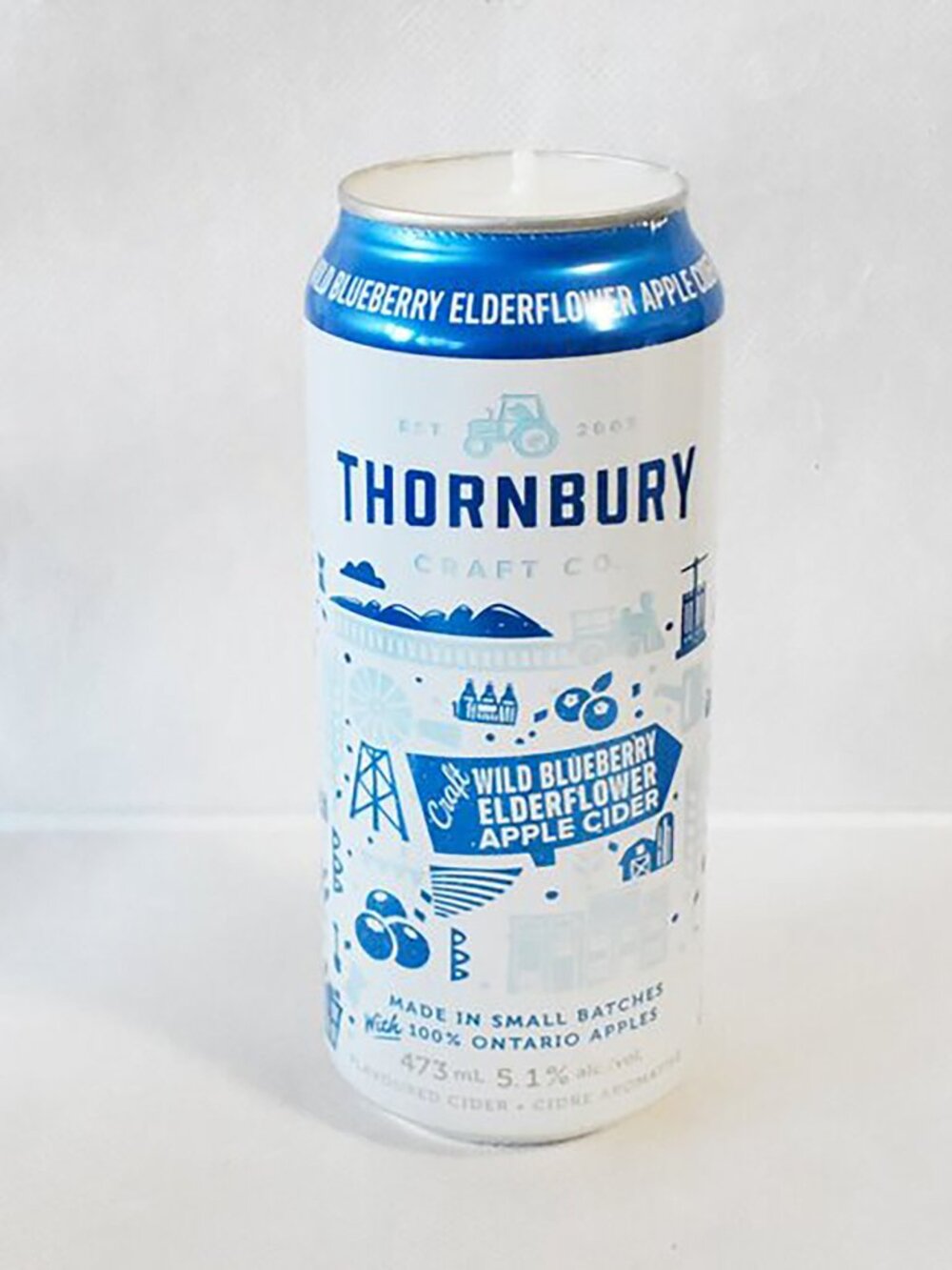 🧡 Handmade Thornbury Cider Can Candle Gift